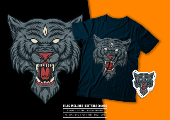 A Fantasy Wolf Graphic Review for Crafters & Print Templates