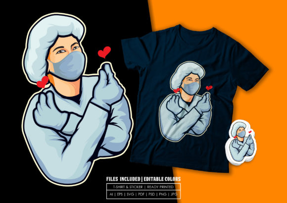 A Nurse’s Heart: A Graphics Template for Caring Brands