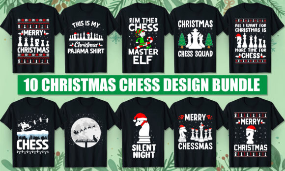 A Strategic Holiday Asset: Christmas Chess Graphics for Print Templates
