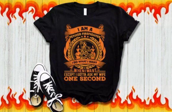 Firefighter T Shirt Design 4: A Graphic Asset for Professional Publishers
