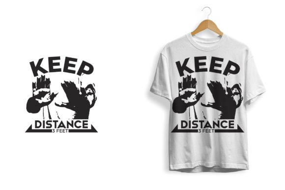 Keep Distance Graphics for Modern Print Templates