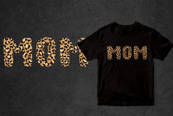 Mom T-Shirt Graphics: A Print Template for Modern Merchandise