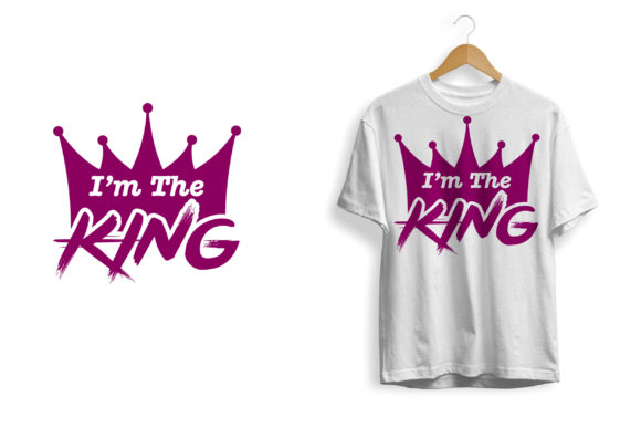 The King T-Shirt Design: A Bold Graphic for Craft Products